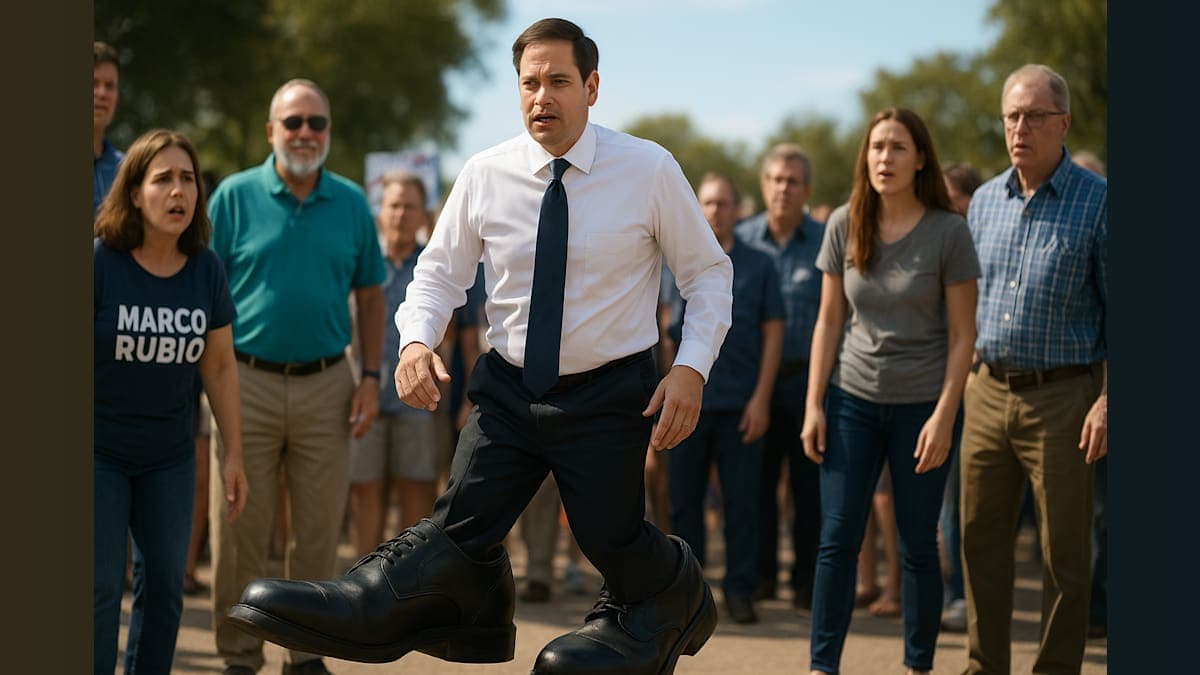 Marco Rubio's Comically Oversized Shoes: A Symbol of Loyalty or Humiliation?