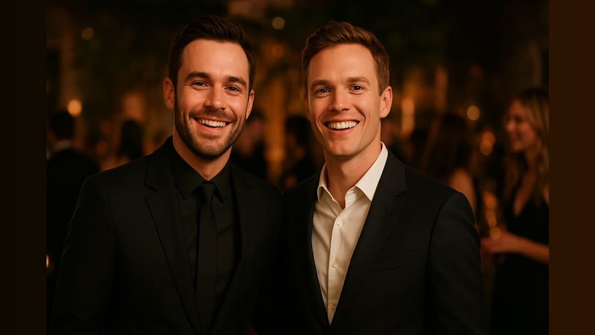 Stars Aligned: Connor Storrie and Hudson Williams Steal the Spotlight at Pre-Oscars Bash!
