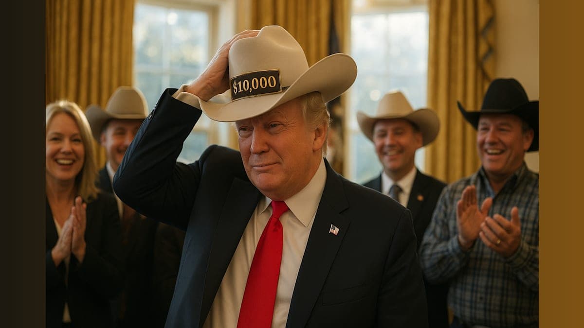 Trump's $10K Cowboy Hat: A Statement or a Gimmick?