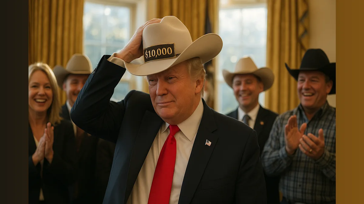 Trump's $10K Cowboy Hat: A Statement or a Gimmick?