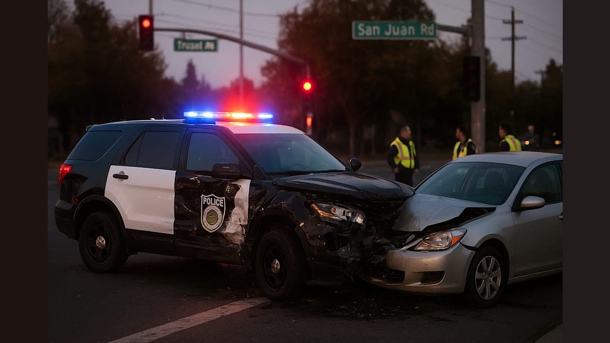 Police Vehicle Crash in South Natomas: What We Know So Far