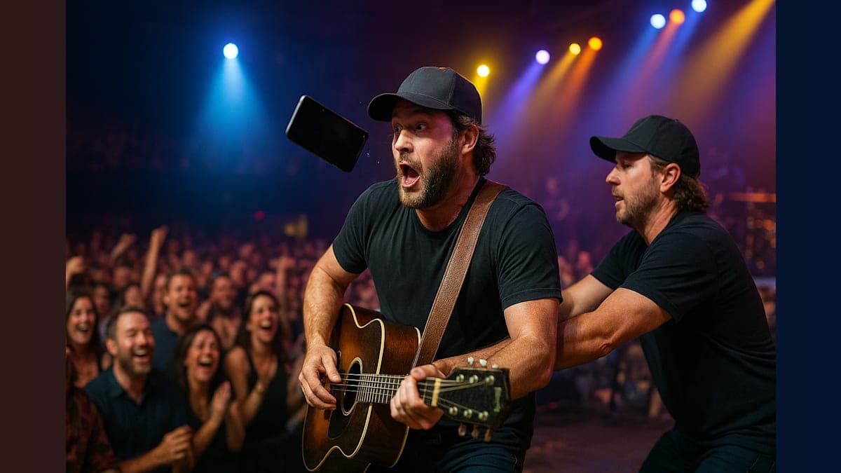 When Phones Attack: Riley Green's Concert Scare