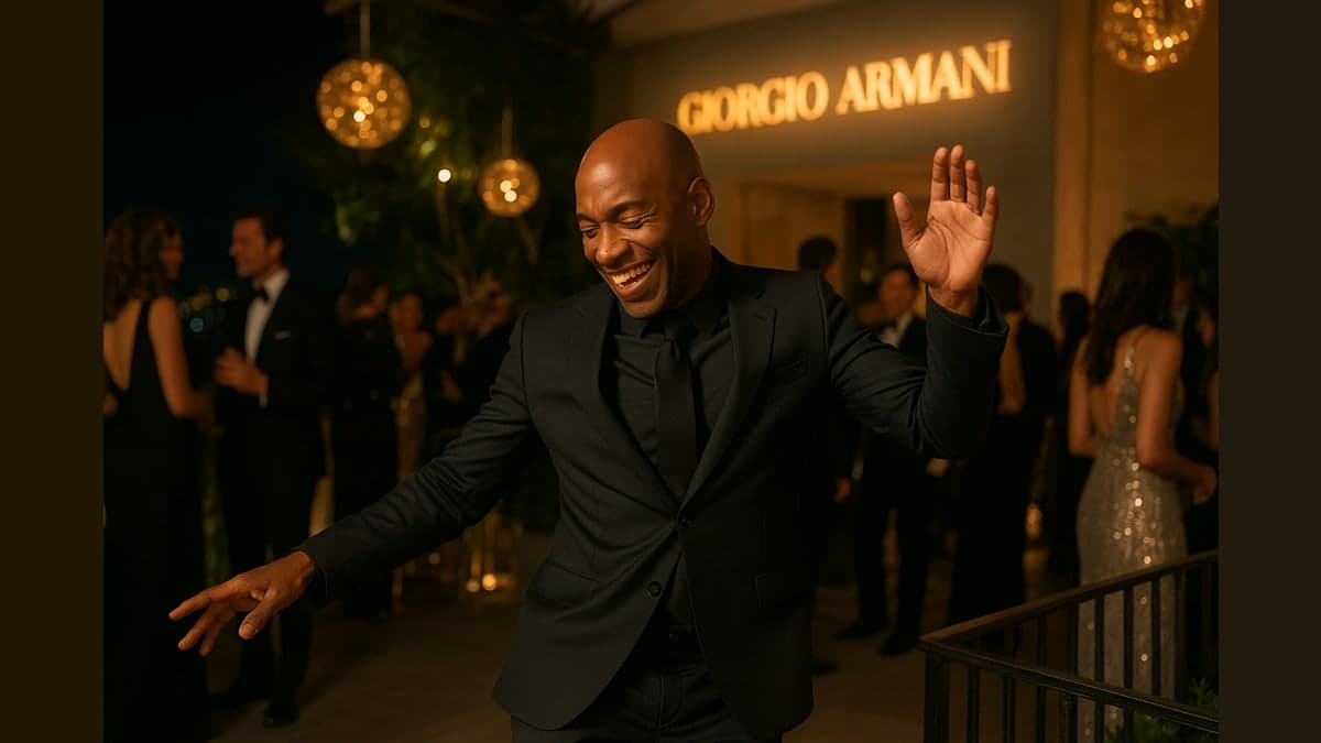 Dancing Through Hollywood: Paul Anthony Kelly Steals the Show at Armani's Pre-Oscars Bash!