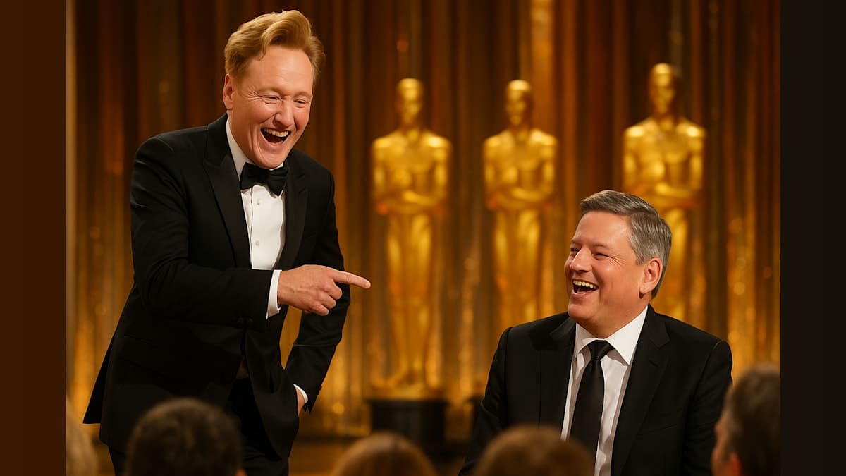 Conan O'Brien Roasts Netflix's CEO at the Oscars—And It’s Hilarious!