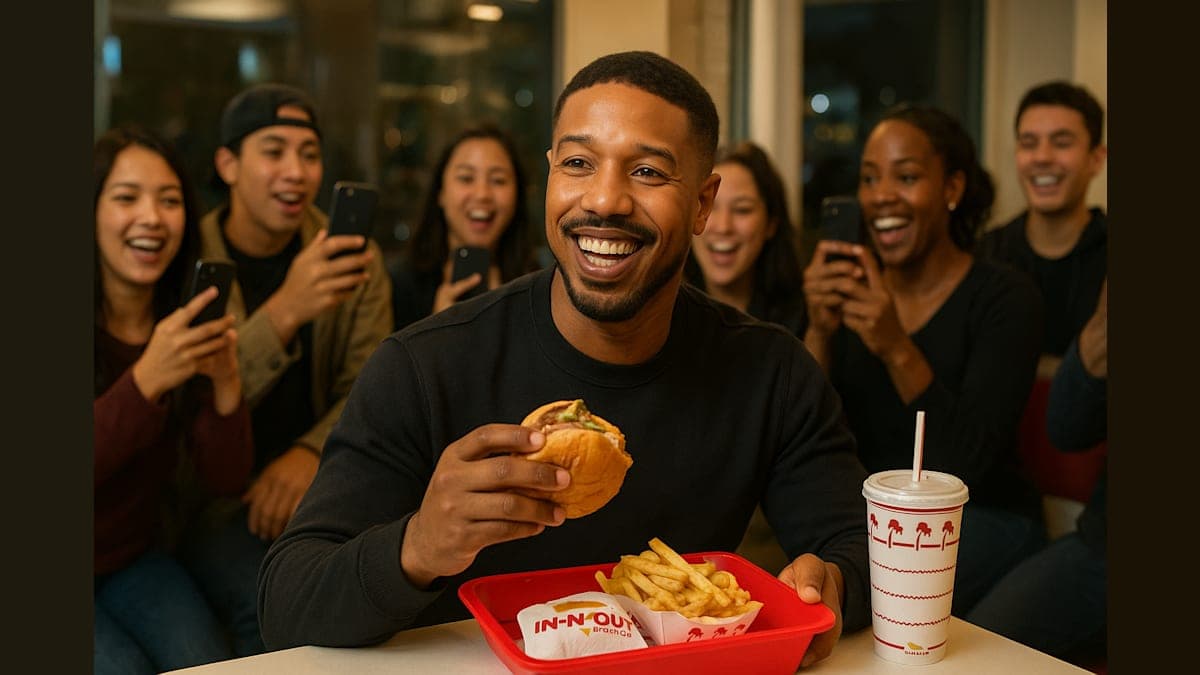 Michael B. Jordan Swaps the Red Carpet for In-N-Out Burgers After Oscar Win!