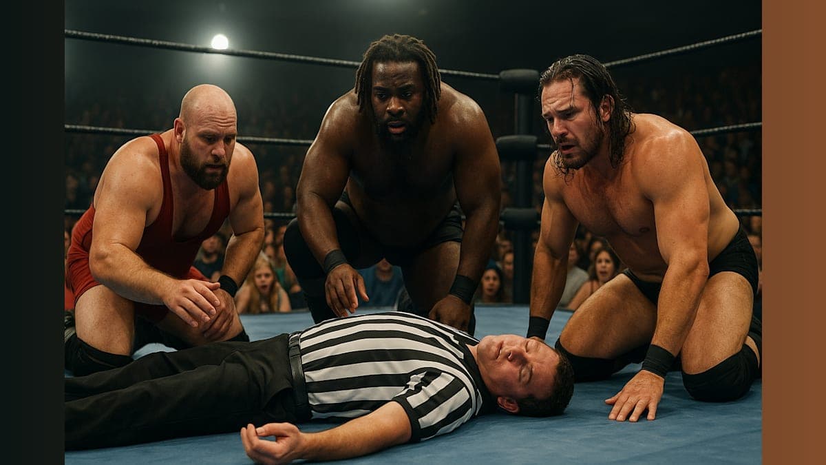 When Ringside Goes Wrong: Ref Dallas Edwards' Dramatic Medical Emergency