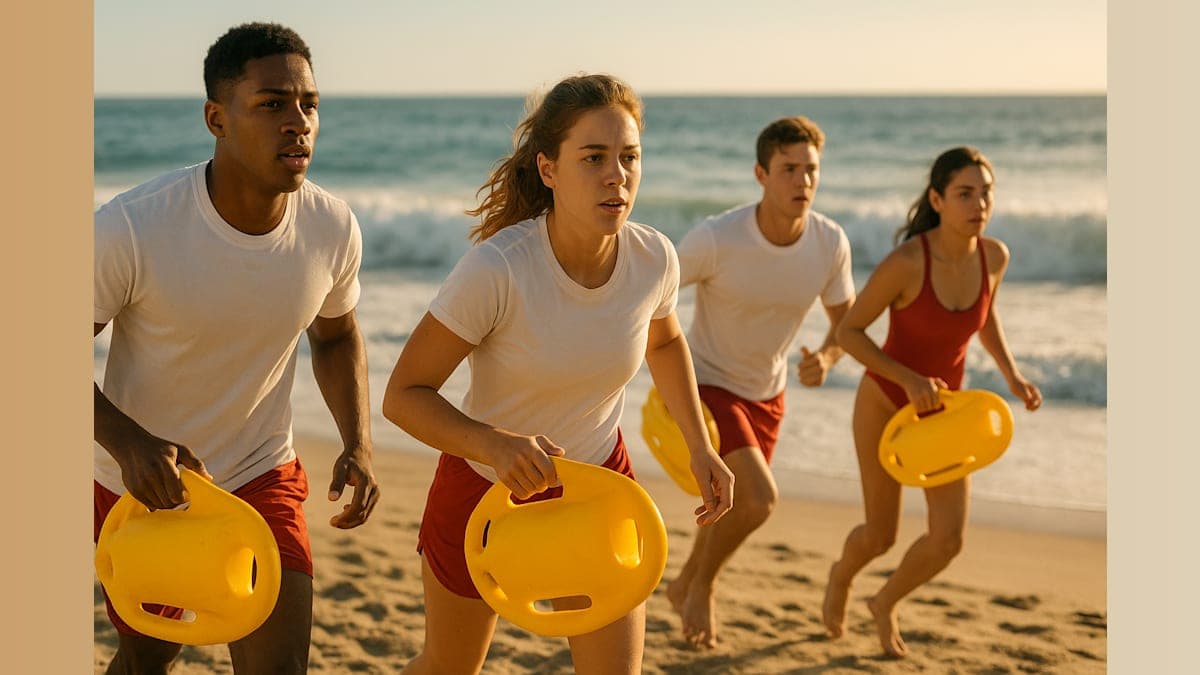Baywatch Reboot Makes a Splash: Training on the Beach with a Fresh Cast!