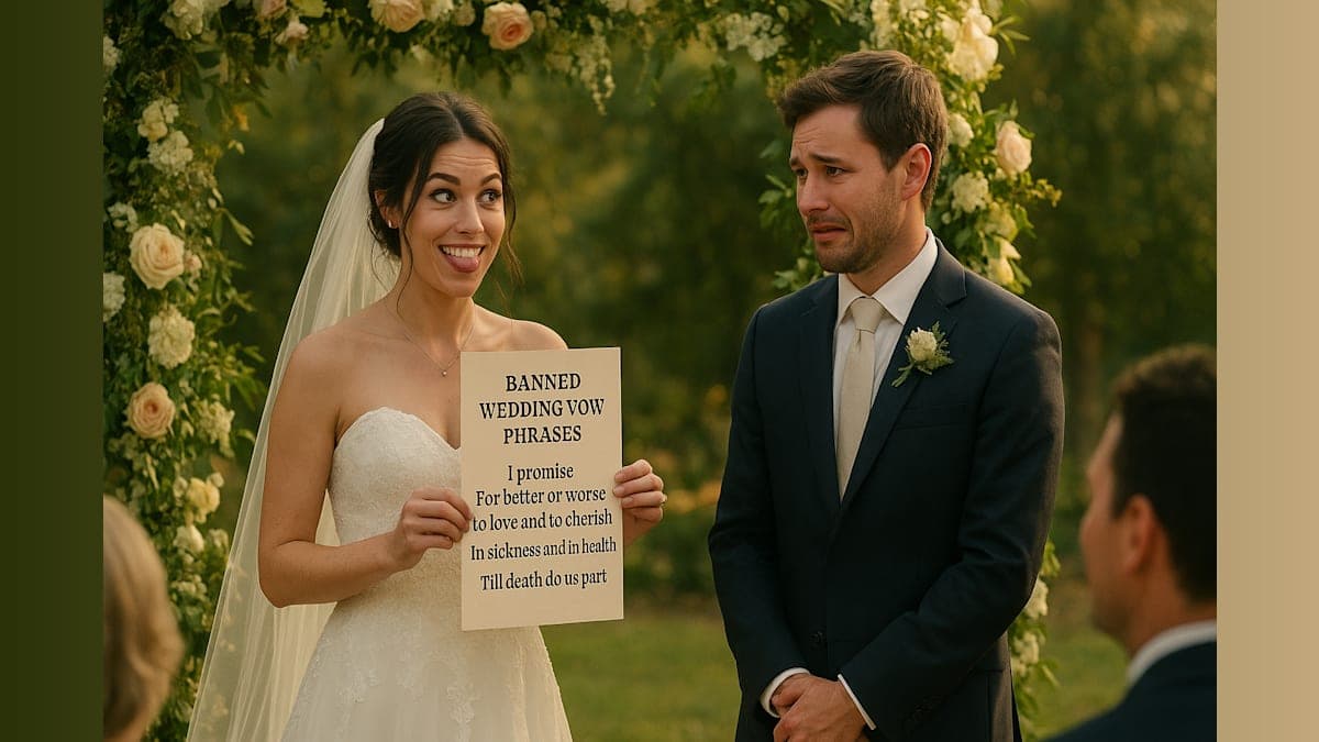 Vows Gone Viral: Influencer Bans Clichés from Her Wedding Ceremony!