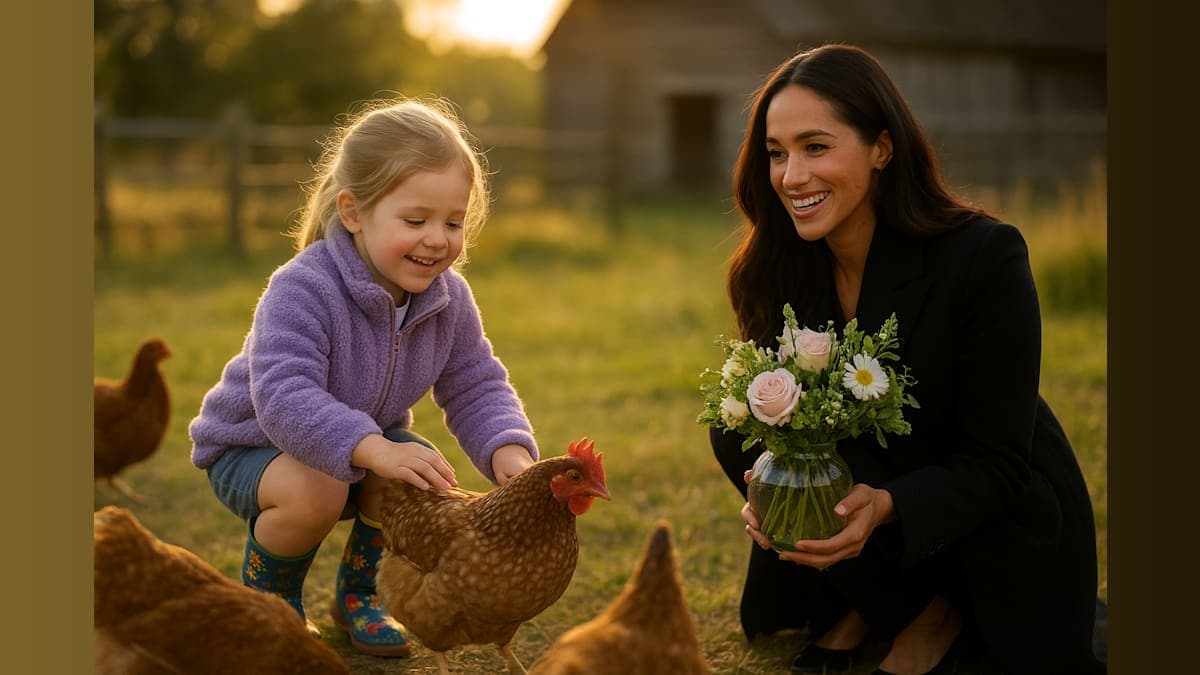 Meghan Markle's Farm Life: Chickens, Flowers, and Sweet Moments with Lilibet!