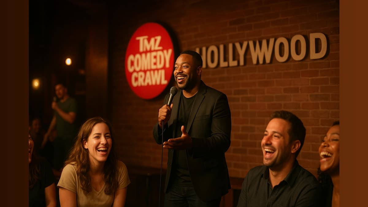 Laughs and Chaos: Inside TMZ’s Hilarious Comedy Crawl in Hollywood!