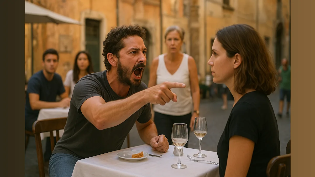 Shia LaBeouf's Italian Outburst: A Dinner Drama Turned Street Scream!