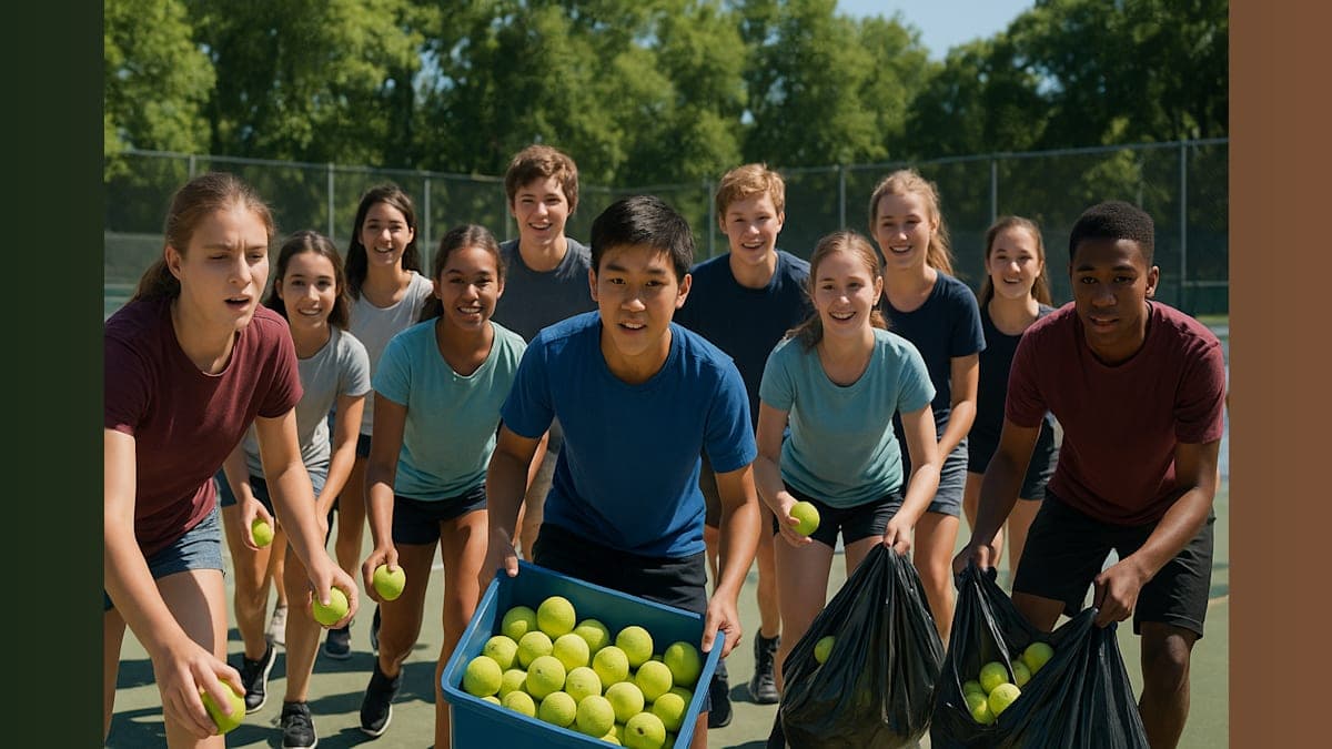 Teens Serve Up a Recycling Revolution: How 12 Students are Tackling Waste One Pickleball at a Time!
