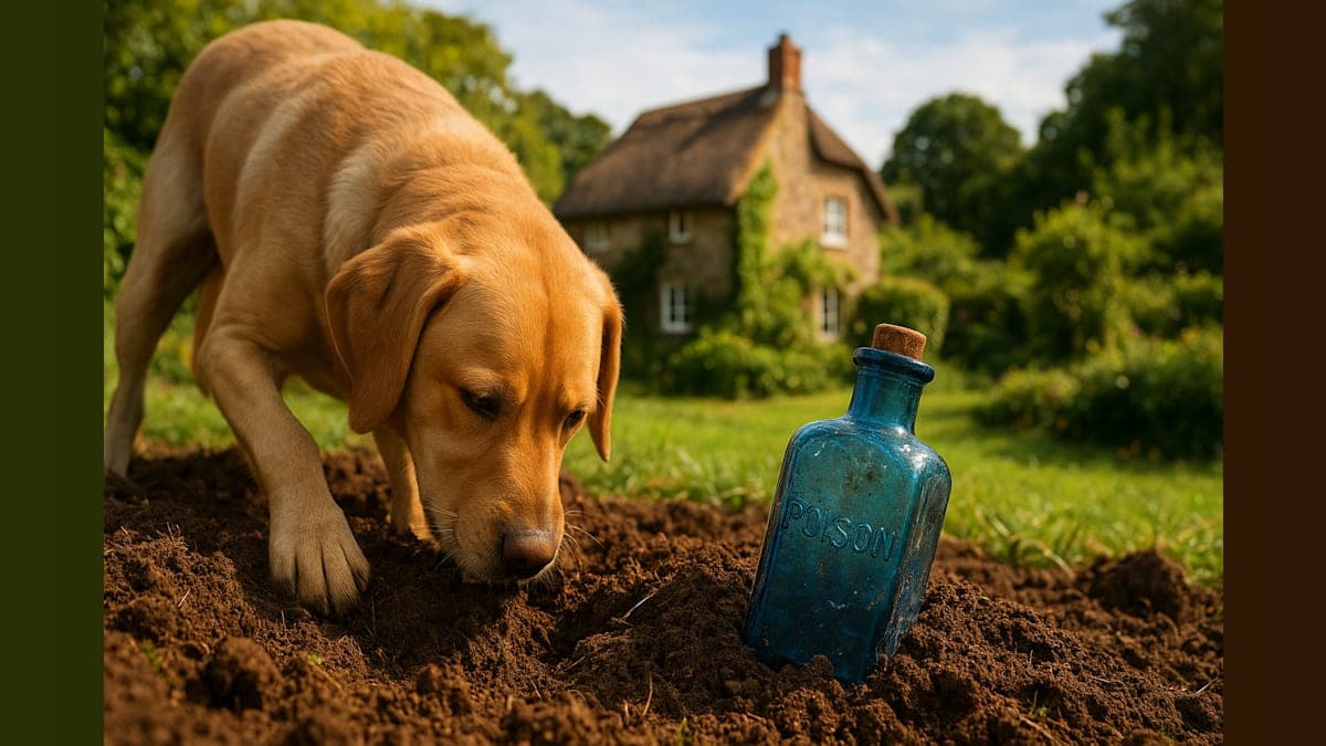 Dog Discovers 160-Year-Old Poison Bottle, Unravels a Shocking Murder Mystery!