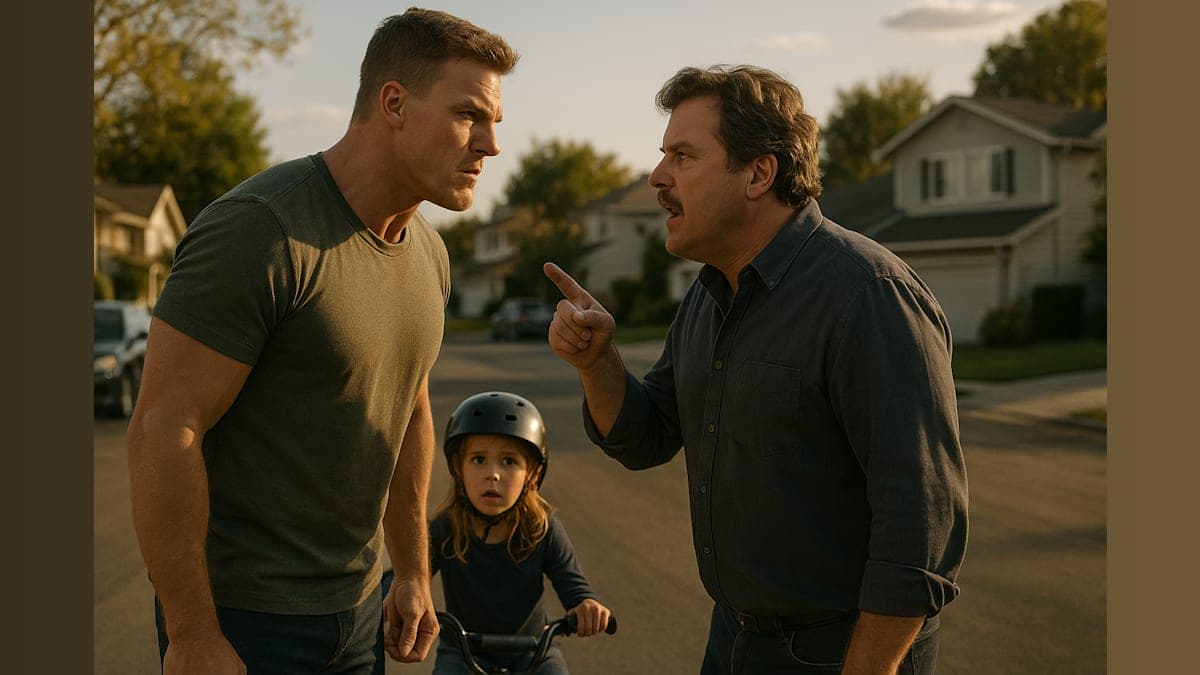 Motorcycle Mayhem: Alan Ritchson’s Suburban Showdown Takes a Wild Turn!