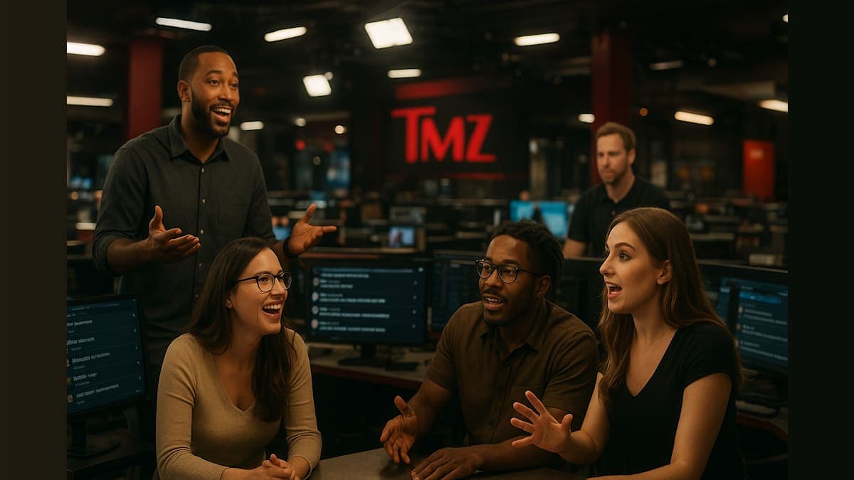Step Inside the Chaos: TMZ's Live Newsroom Unplugged!