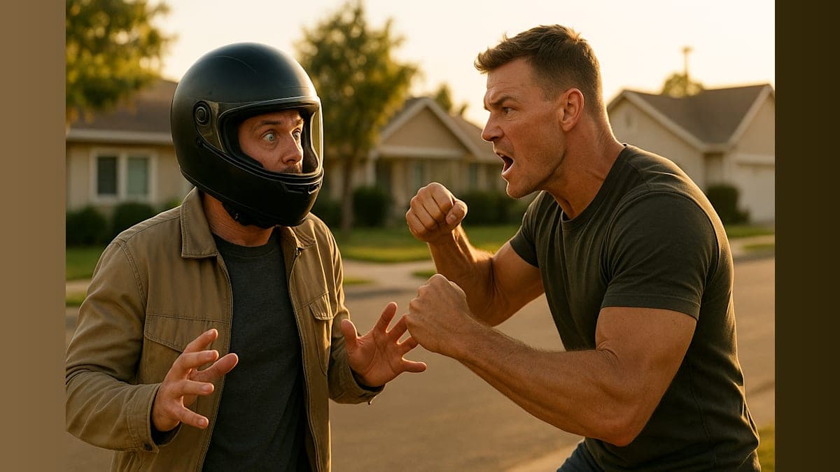 Celebrity Showdown: When Alan Ritchson’s Motorcycle Ride Turns into a Neighborhood Brawl!