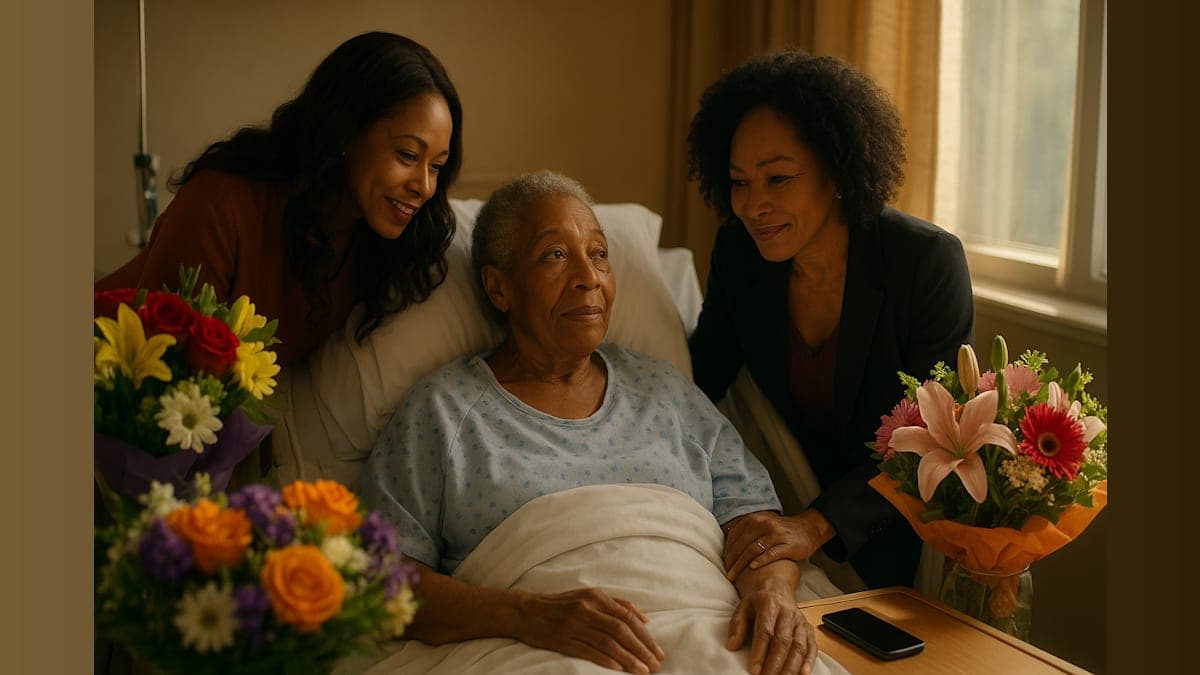Miss J Alexander Holds the Door Open for Tyra Banks After Stroke Silence