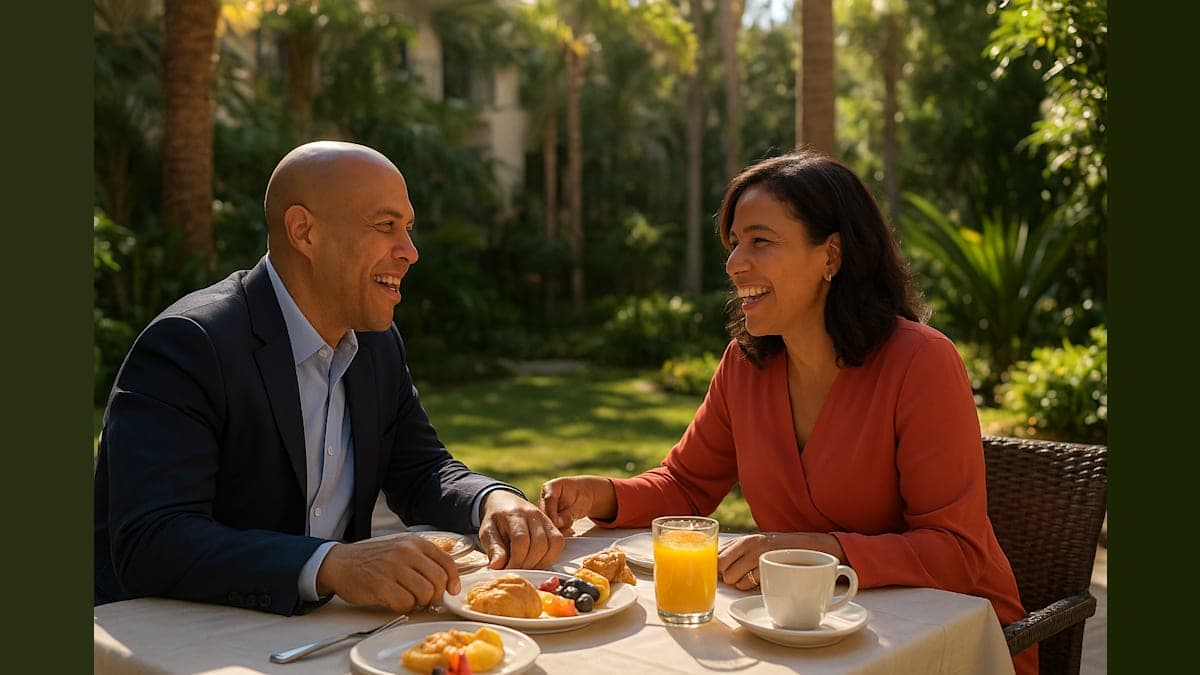 Senator Cory Booker Soaks Up Sunlight in L.A. While D.C. Stands Still