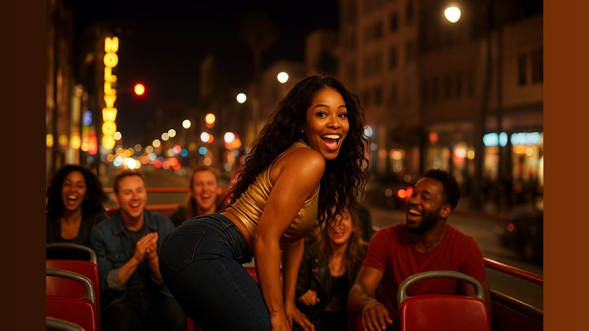 Porscha Coleman Turns "TMZ After Dark" into a Wild Bus Adventure!