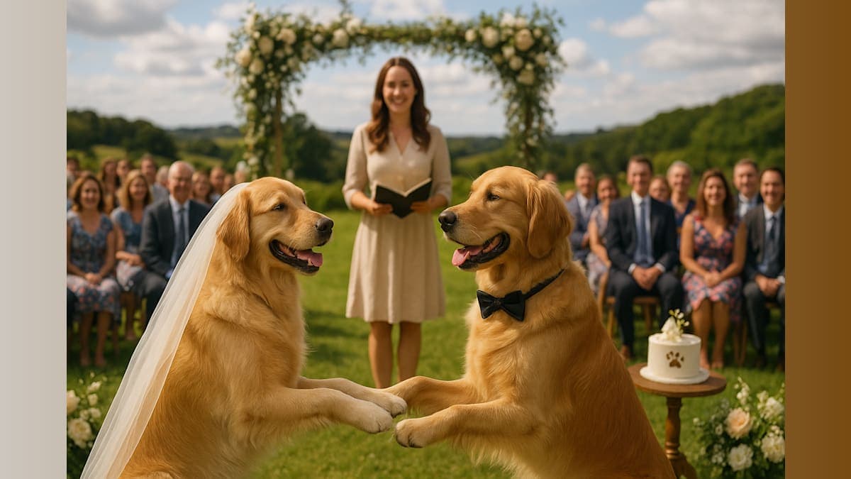 When Tails Wagged for Love: The Unforgettable Wedding of Maeve and Oakley