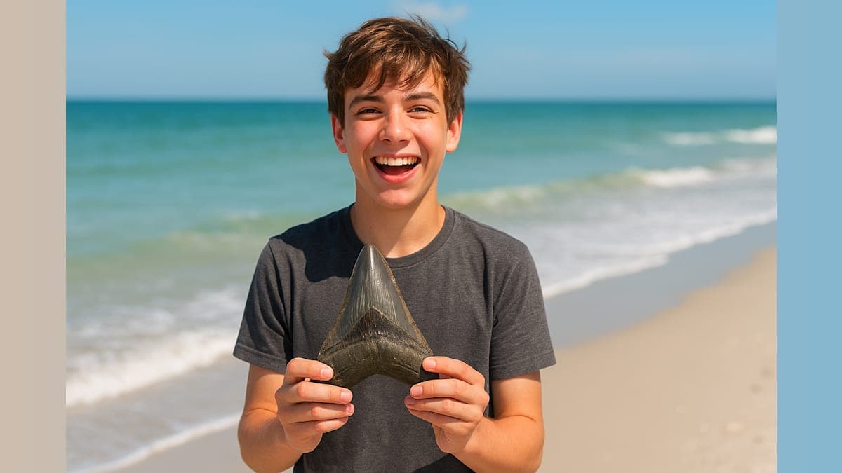 A Teen's Dive Turns into a Mega Discovery: The 6-Inch Megalodon Tooth Unearthed!