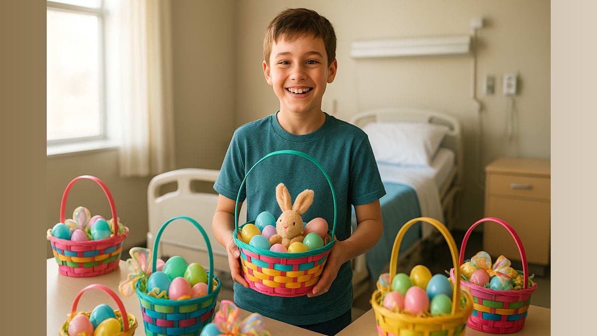 A Battle Against Cancer: One Boy's Heartwarming Mission to Spread Easter Joy