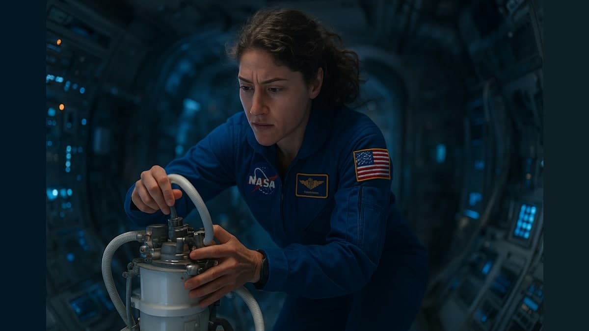 When Space Plumbing Goes Wrong: Christina Koch's Out-of-This-World Fix!
