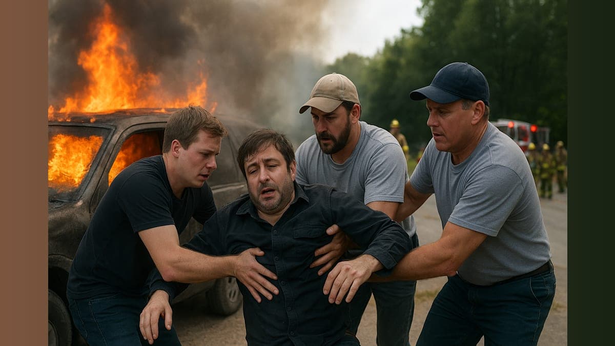Eugene Mirman’s Fiery Car Crash: A Close Call and a Grateful Heart