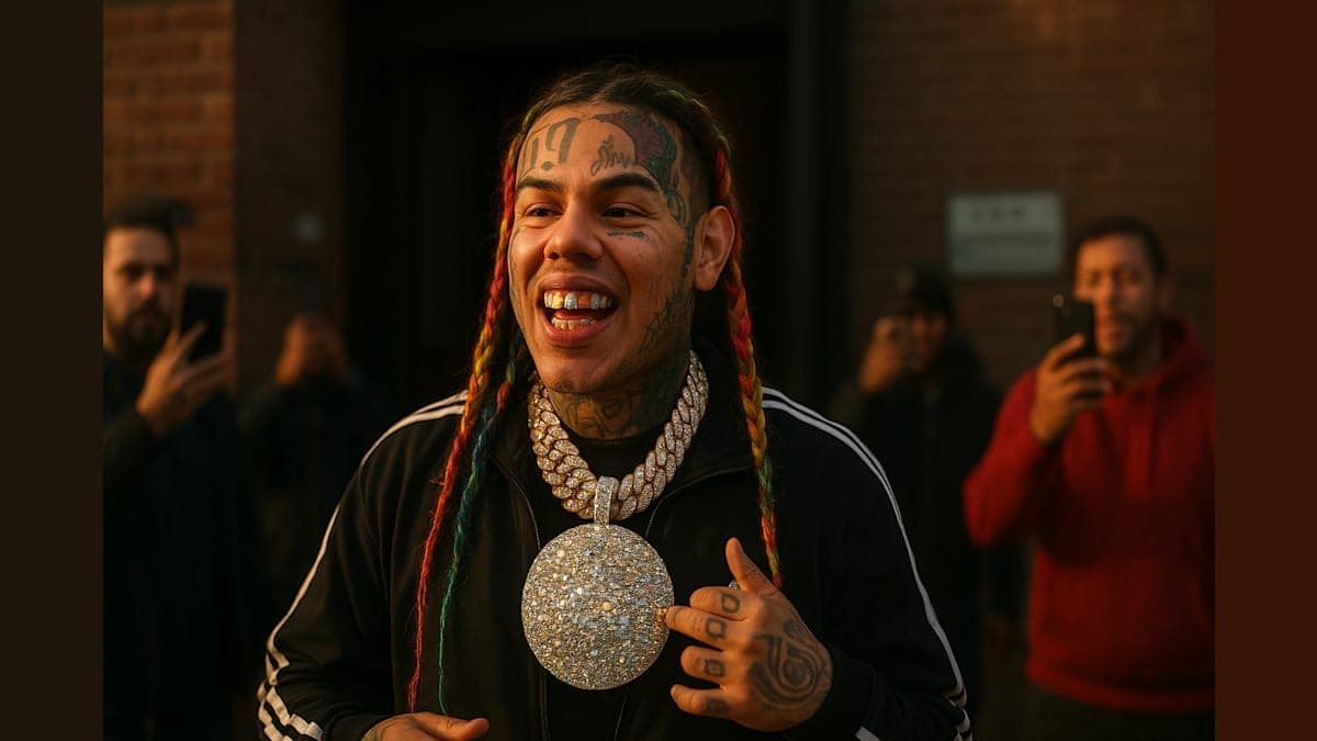 Tekashi 6ix9ine Struts Out of Prison with a Bling That Could Break the Internet!