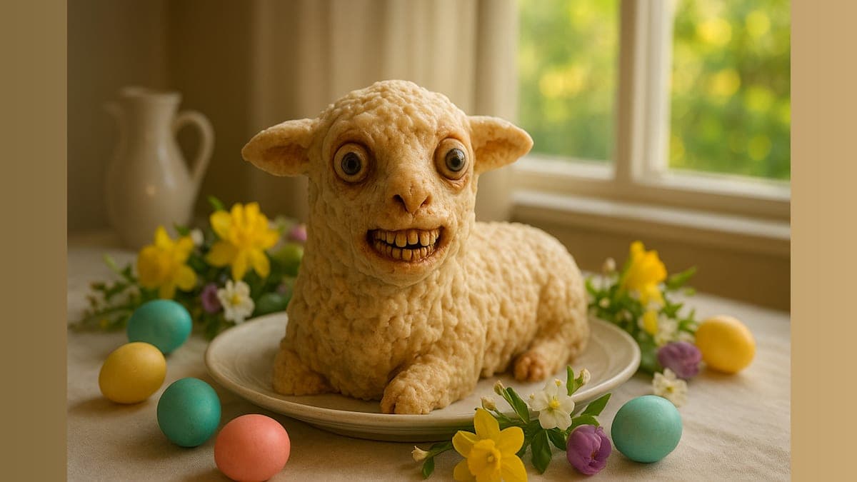 When Easter Cakes Go Wild: The Bizarre Lamb Cake Prank That Shocked Everyone!