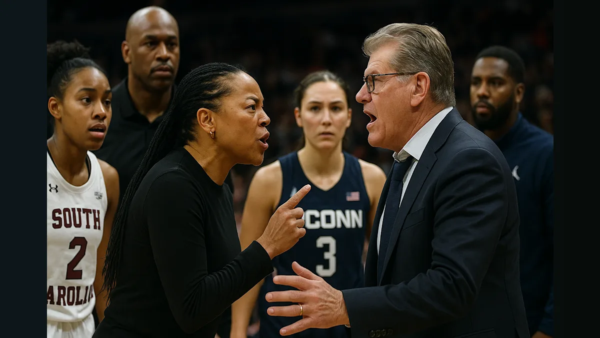 Handshake or Showdown? The Drama Between Coaches Dawn Staley and Geno Auriemma Takes Center Stage!