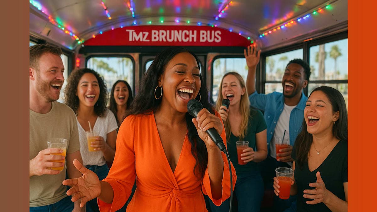 Karaoke and Cocktails: Shy Taylor Turns the TMZ Brunch Bus into a Sing-Along Sensation!