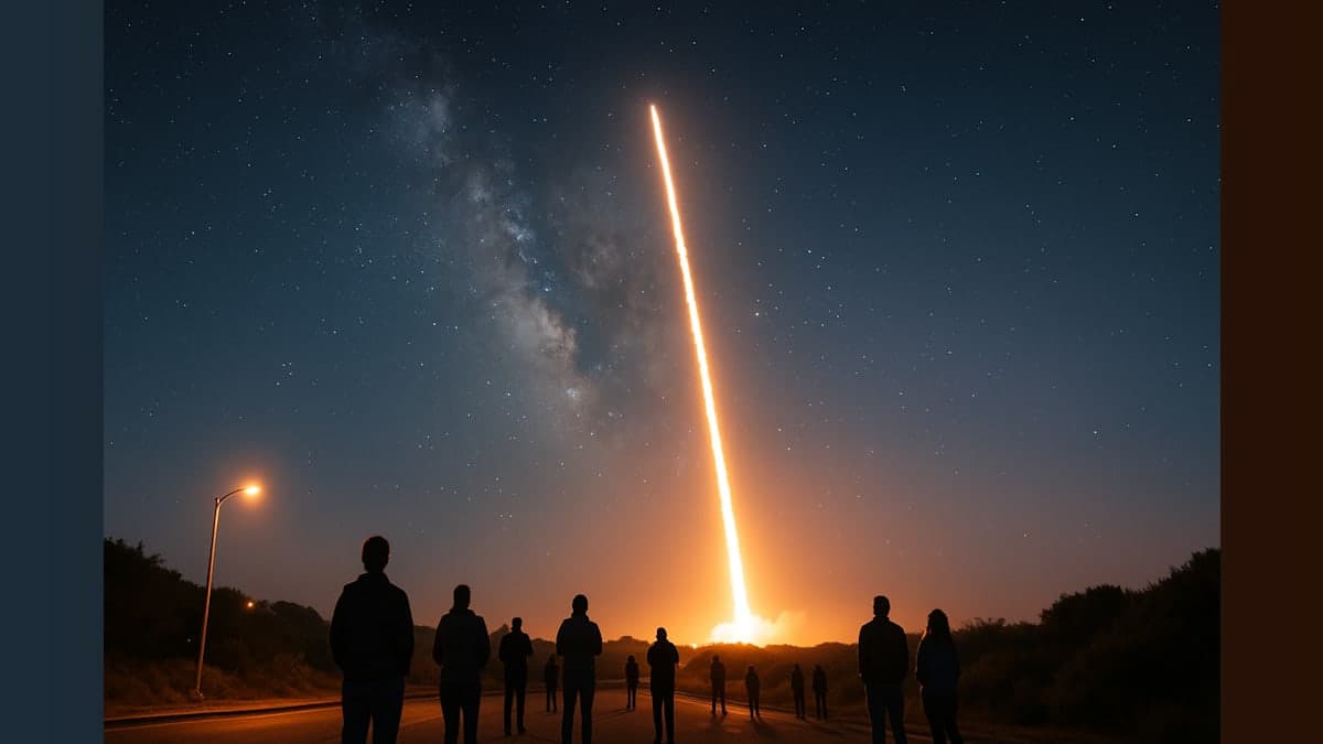 Rocketing Through the Skies: SpaceX Lights Up Northern California!