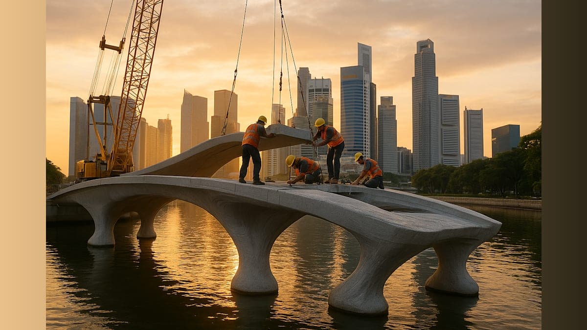 Singapore to Stretch Into the Future with Its First 3D-Printed Pedestrian Bridge!