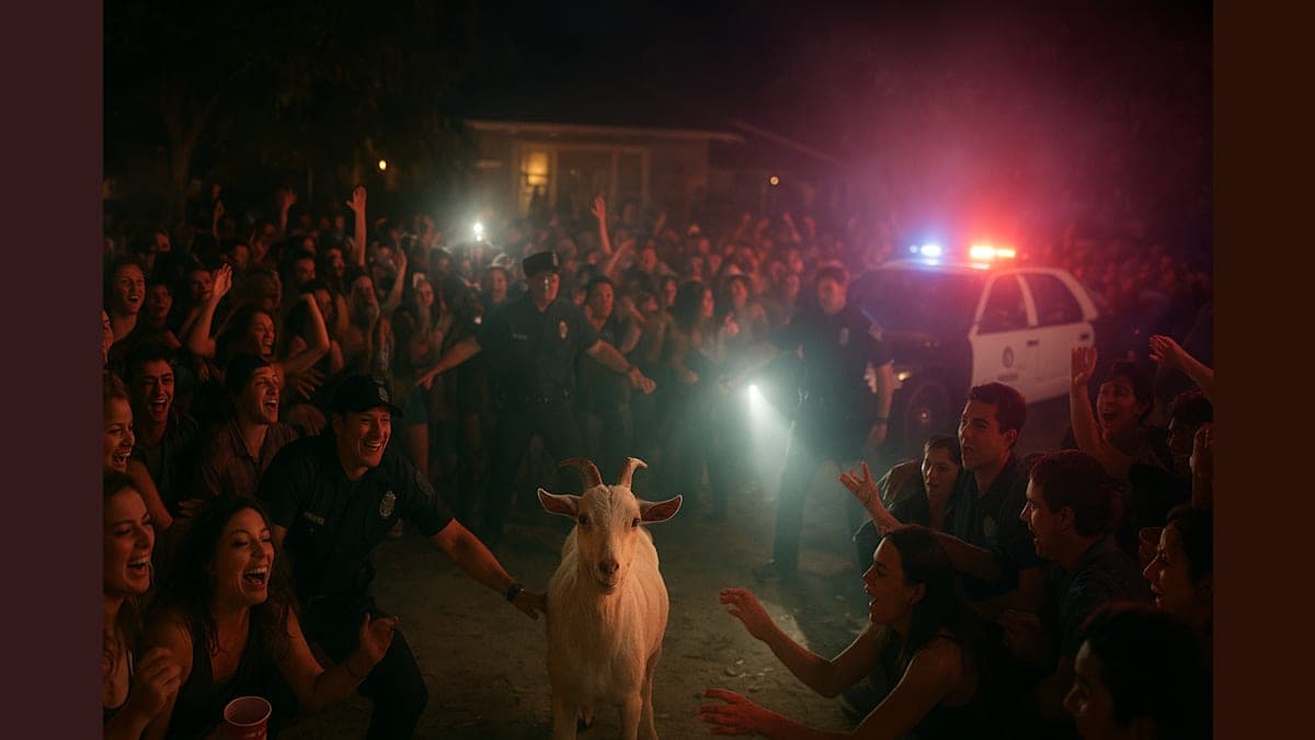 When a Goat Joins the Party: DDG, Blueface, and a Surprise Police Visit