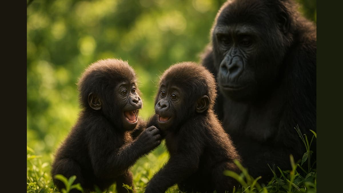 Twice the Surprise: Rare Twin Gorilla Births in Virunga National Park!