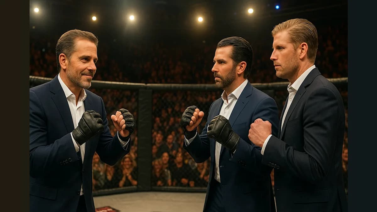 Cage Match Showdown: Hunter Biden vs. Trump Bros—Who Will Win?