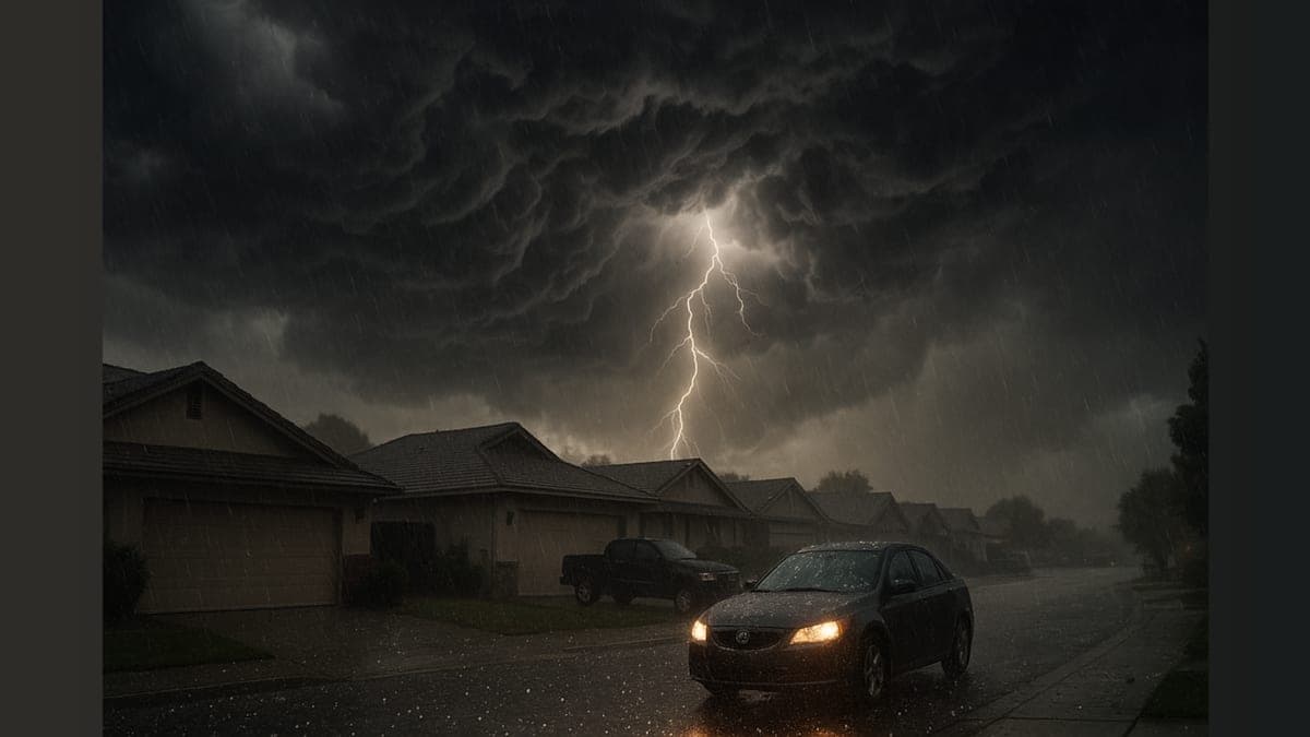 Storm Watch: Thunderstorms and Hail Set to Shake Up San Joaquin and Stanislaus Counties!