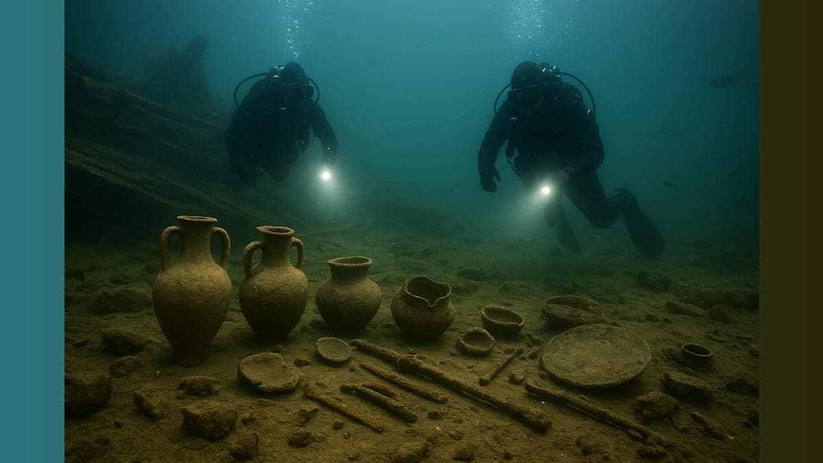 Unearthing History: A 2,000-Year-Old Shipwreck’s Treasures Found in a Swiss Lake!