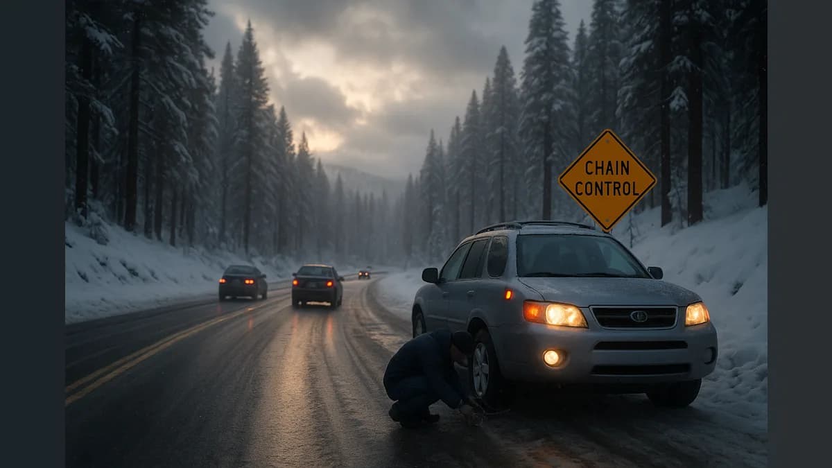 Snow Much Trouble: Chain Controls Hit the Sierra This Weekend!