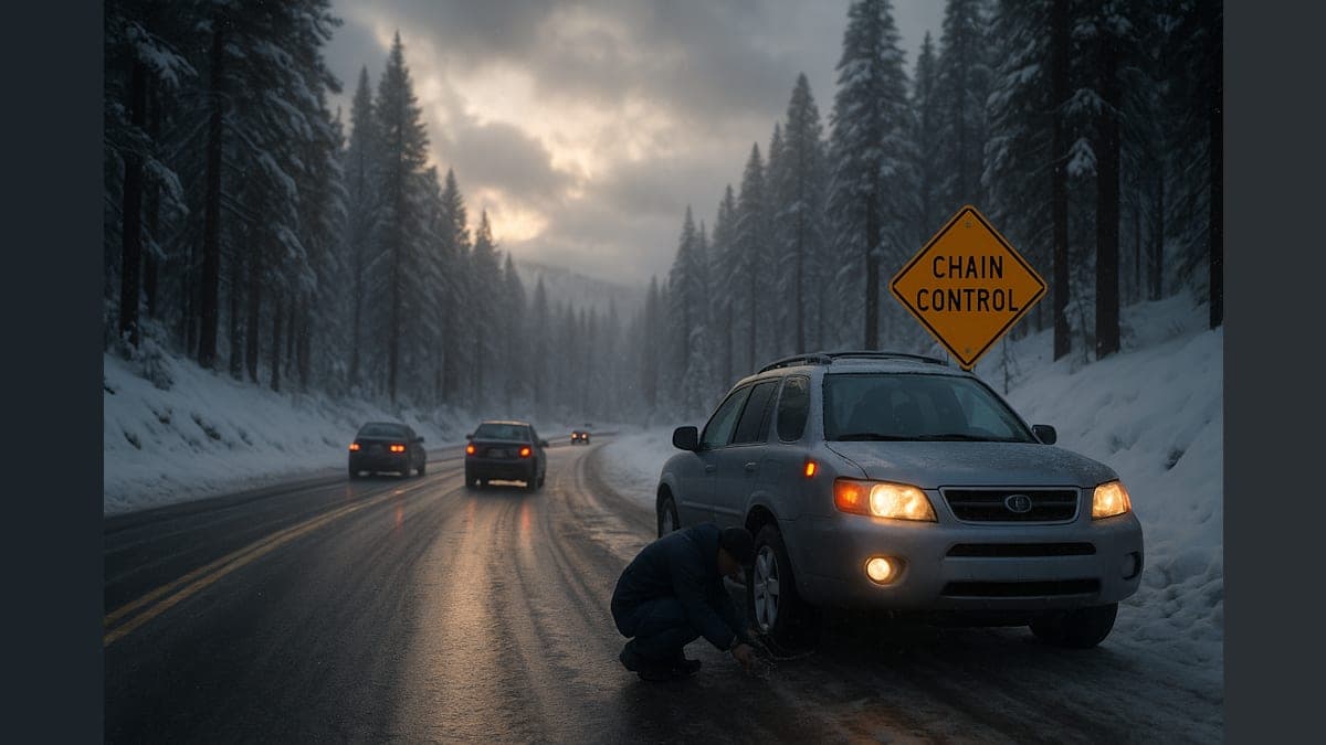 Snow Much Trouble: Chain Controls Hit the Sierra This Weekend!
