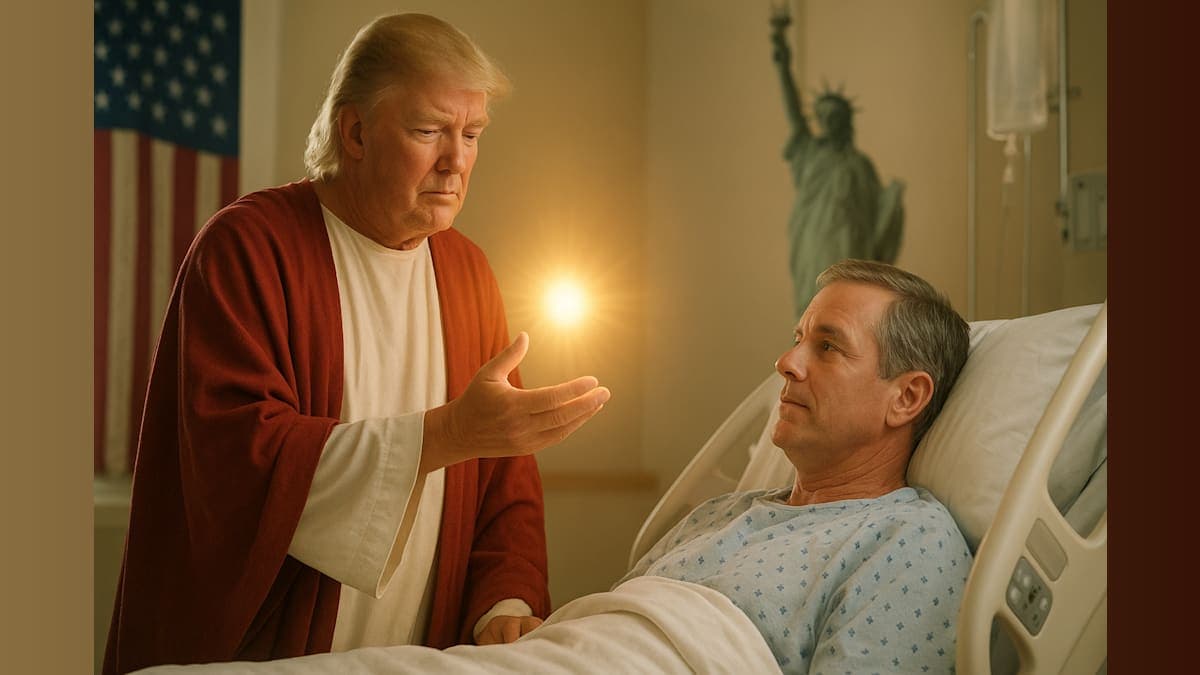 Trump as Jesus? The Controversial Image That’s Shocking Followers and Critics Alike!