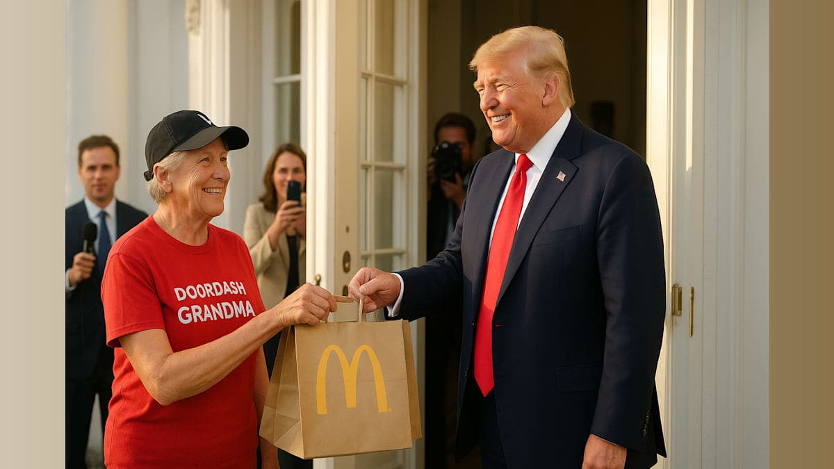 Trump’s Fast Food Fumble: When a DoorDash Delivery Steals the Show