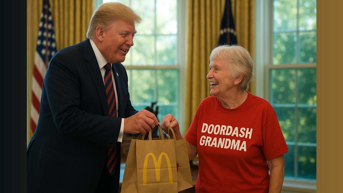Trump, Tipping, and Takeout: A McDonald's Delivery in the Oval Office!