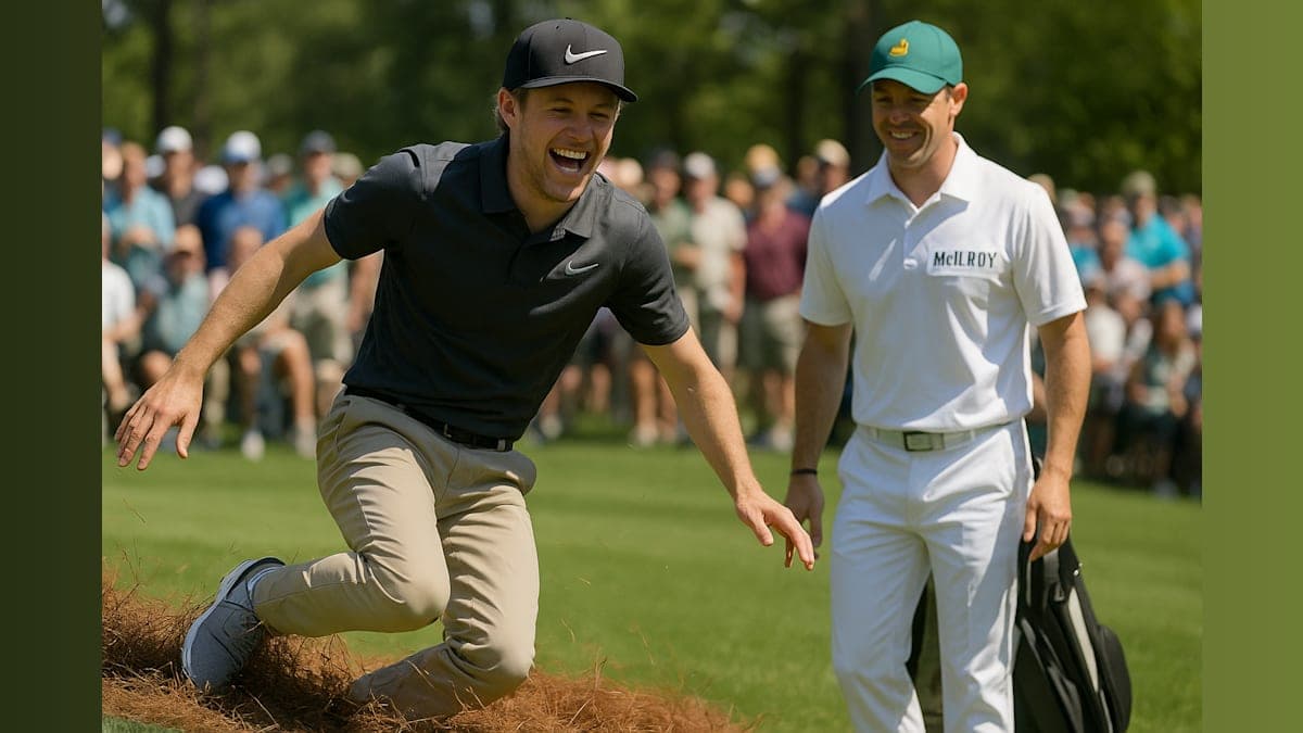 When Niall Horan Took a Tumble Caddying for Rory McIlroy: A Viral Golf Moment!