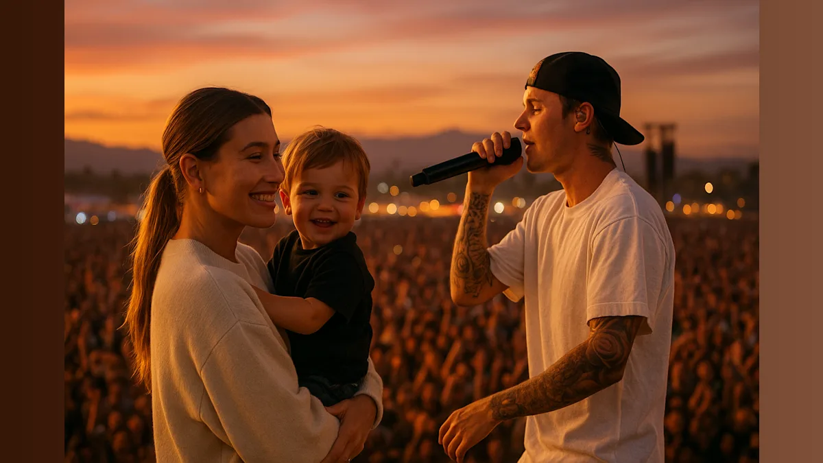 Hailey, Justin, and Jack: A Family Affair Under the Coachella Sun!