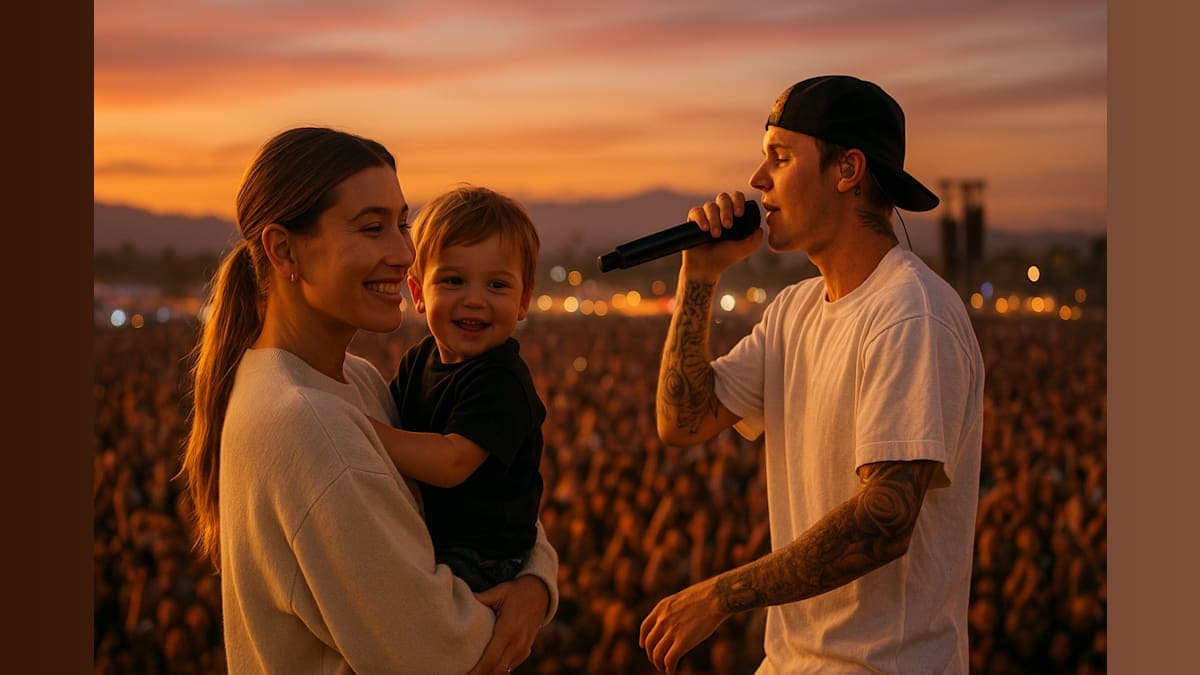 Hailey, Justin, and Jack: A Family Affair Under the Coachella Sun!