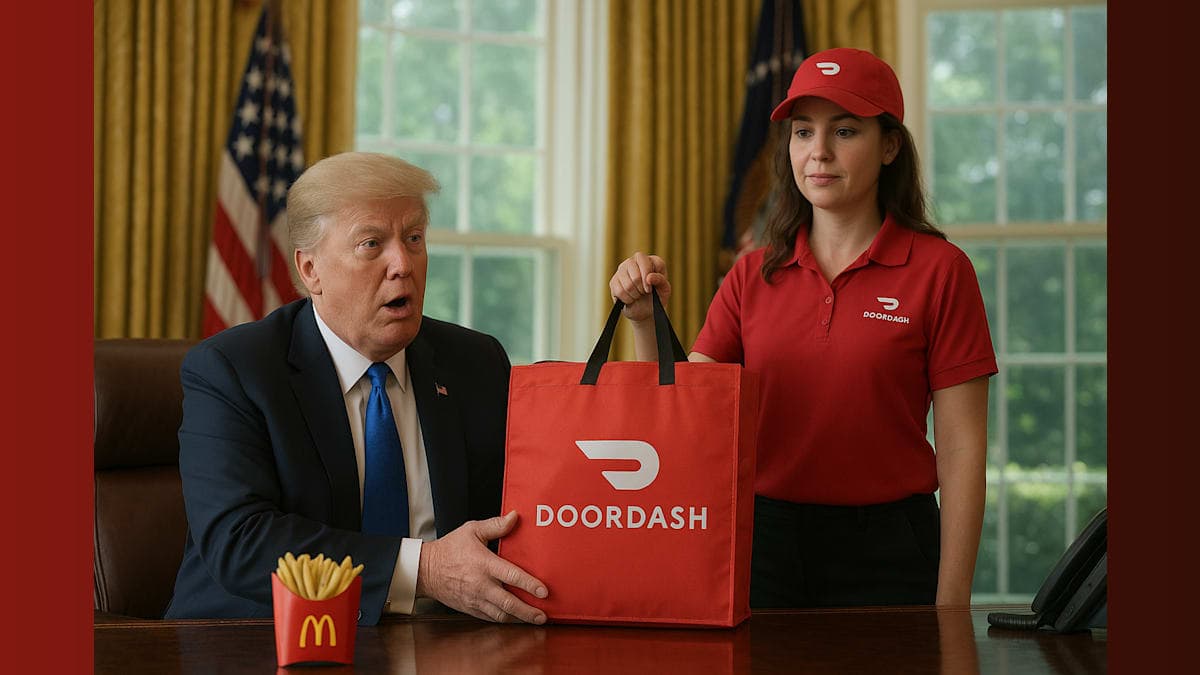When Fast Food Meets Foreign Policy: Trump’s Hilarious DoorDash Moment