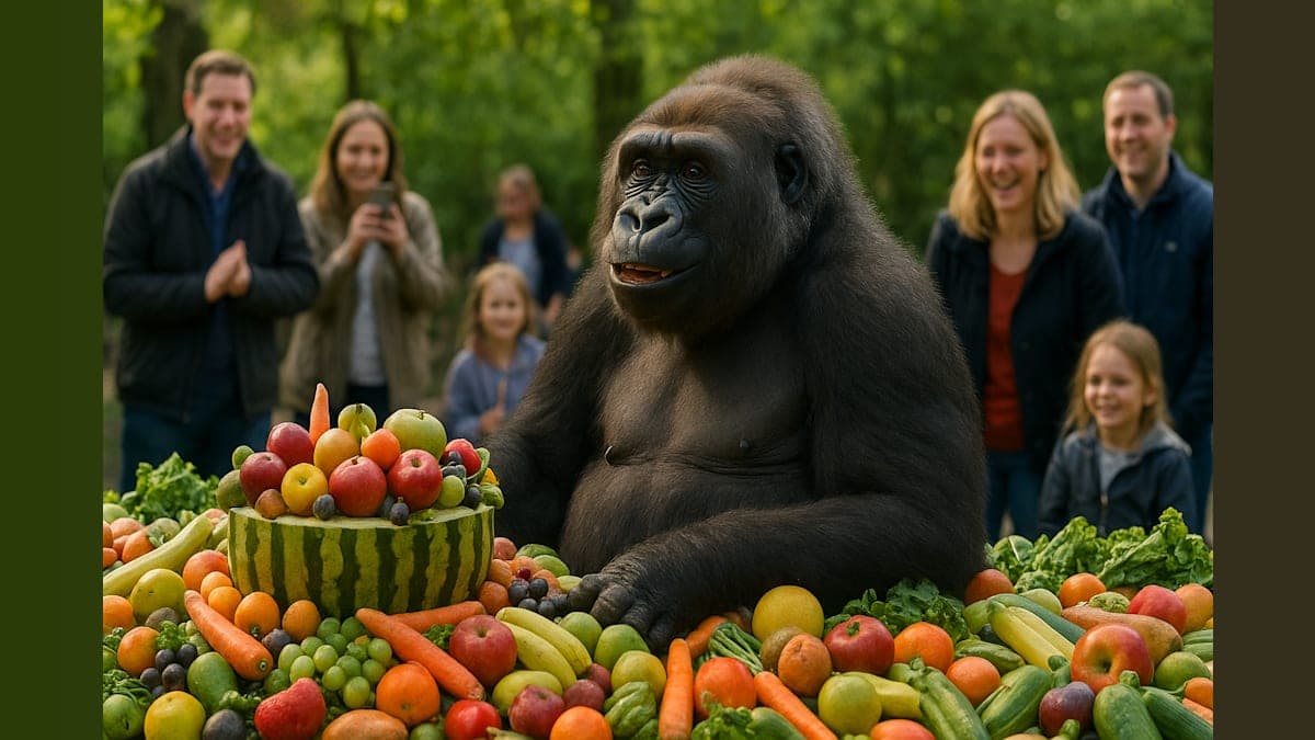 Fatou's 69th Birthday Bash: A Gorilla Celebration Like No Other!
