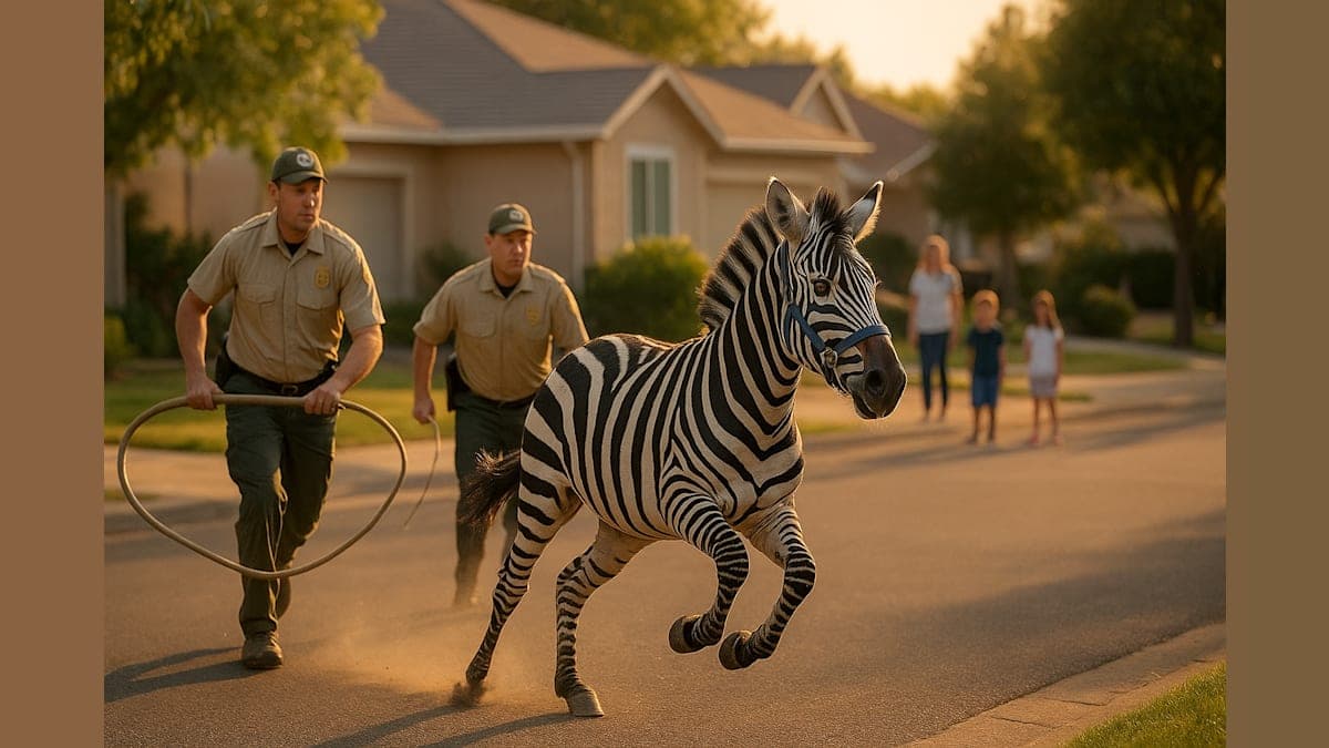 Zebra on the Loose: How Zeus Turned Lincoln Into a Wild Chase Scene!